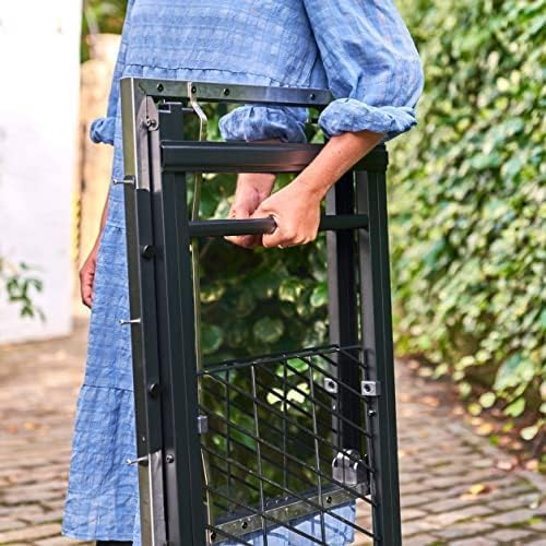 ooni Portable Folding Table, Silver, Stainless Steel Work Surface, Outdoor Kitchen Table, Pizza Oven Stand, 22.64'' x 27.56'' x 35.43''