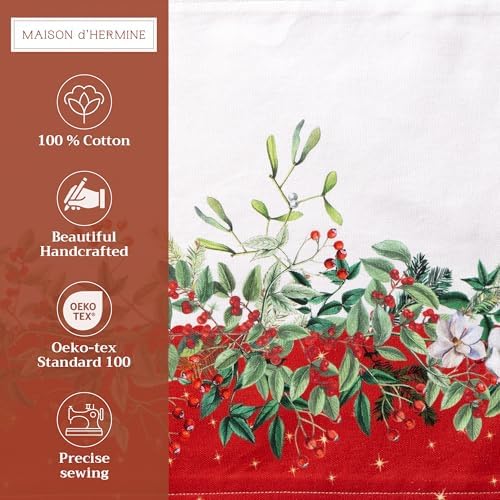 Maison d' Hermine Placemats Set of 4 Reusable 100% Cotton (13"x19")