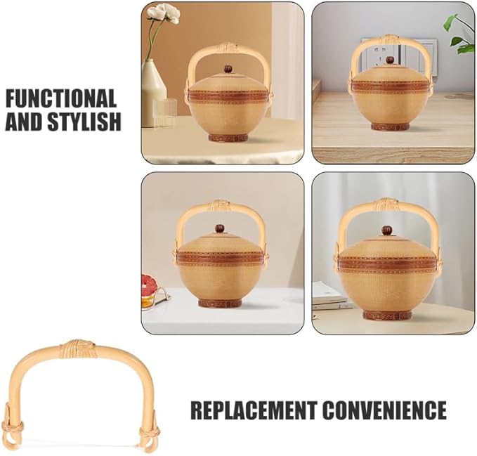 VOSAREA 2pcs Kettle Handle Replacement Teapot Grip for Ceramic Pots Rustic U-Shape Design and Stylish Tea Kettle Accessories