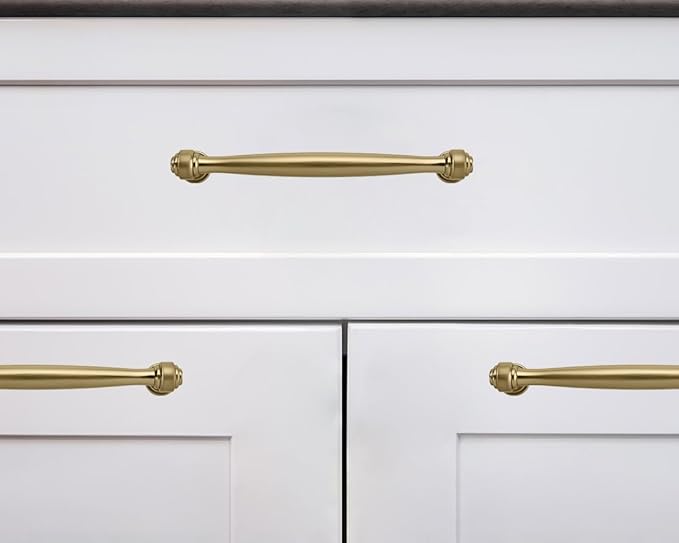 khtumeware 2 Pack 3-1/2 Inch(89mm) Champagne Bronze Cabinet Pulls Champagne Brass Kitchen Cabinet Handles Kitchen Cabinet Hardware for Cupboard Drawer Handles Dresser Pulls
