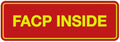 Signs ByLITA Standard FACP Inside Sign | Fire Safety Signage (Red/Yellow) - Small 1 Pack