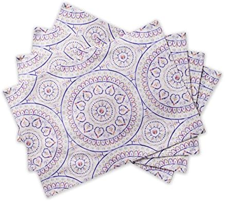 Maison d' Hermine Placemats Set of 4 Reusable 100% Cotton (13"x19")