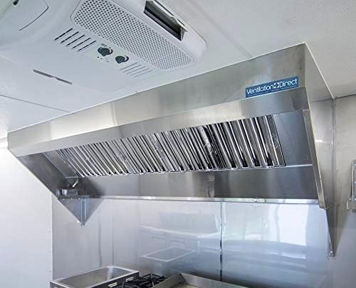 Food Truck Concession Trailer Hood System with Exhaust Fan (10' Hood System with Exhaust Fan)