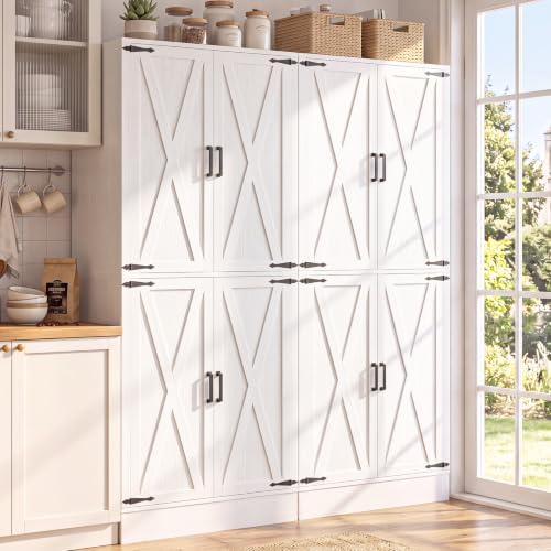 Unikito 71" Tall Kitchen Pantry Storage Cabinet with 2 Built-in Drawers