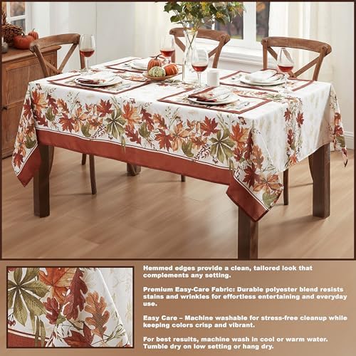 Newbridge Thanksgiving Elements of Nature Tablecloth, 60 x 84 Rectangle