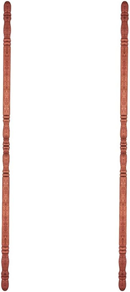 Renovators Supply Manufacturing Corner Protectors 39 1/4 in. Dark Oak Edge Protector, Sanded Corner Guard Pack of 2