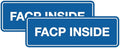 Signs ByLITA Standard FACP Inside Sign | Fire Safety Signage (Blue) - Medium 2 Pack
