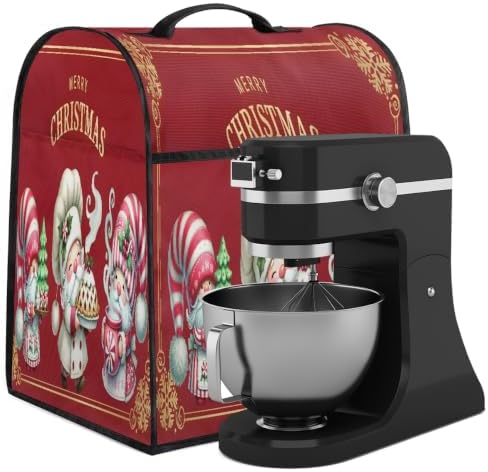 Christmas Kitchen Aid Cover Foldable Washable Stand Mixer Dust Cover