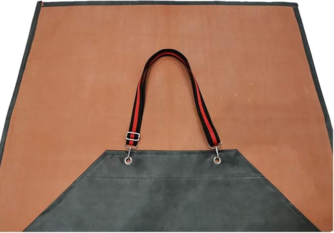 TonLing Thick Rubber Apron, 47.2 x 33.5 Inch Waterproof, Long Chemical Resistant, Adjustable for Dishwashing, Cleaning Fish, Gardening, Lab Work, Butcher and Dog Grooming, Grey
