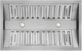 Hauslane Range Hood Insert 34 Inch - Stainless Steel Built-In Vent with 800 CFM Suction, Quiet Operation, LED Lights, 3-Speed Fan, 21" Deep, Ducted/Ductless Convertible for Insert Mount