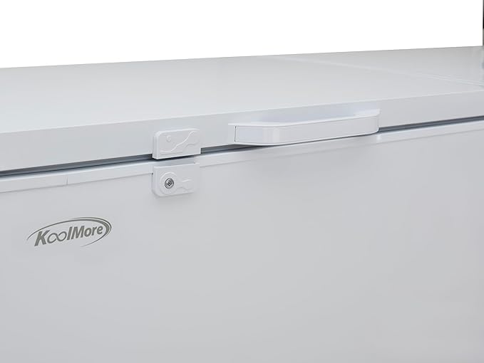 KoolMore KM-SCF-30C 79 in. Commercial Two-Door Chest Freezer, 30 Cu. Ft. in White, ETL Listed