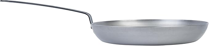 Restaurantware Met Lux 14 Inch Fry Pans, 6 No-Stick Frying Pans - Induction-Ready, Triple-Riveted, Silver Carbon Steel Cooking Skillets, Durable, For Searing, Sauteing, And Browning Food