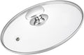 Glass Lid For Pots, Pans and Skillets, Clear tempered Glass Lid Replacement with Vent For Frying Pan, Stock Pot, Cast iron skillet, 8, 9.5, 10.25, 11, 12, 12.5, 13.5 and 14 Inch Stainless Steel Covers