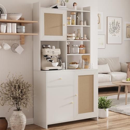 IDEALHOUSE Kitchen Pantry Cabinet with Adjustable Shelf