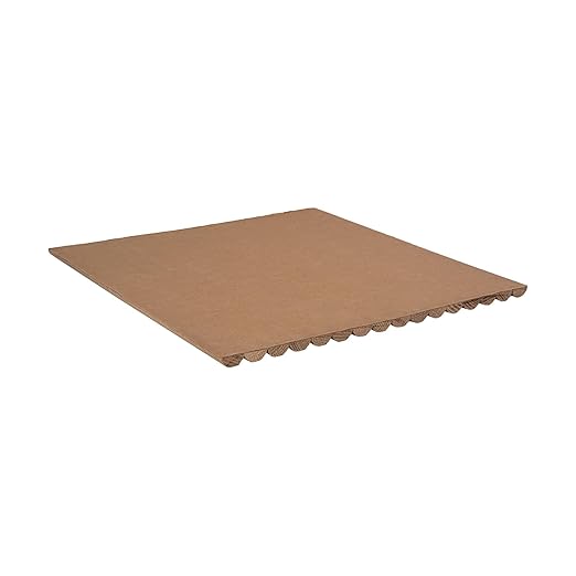 Outwater 1' Wide x 8' High x 3/8" Thick Unfinished Solid Paintable Pine Flexible Tambour Sheet with 3/4" Half-Round Slats – Flexible, Easy-to-Install Panel for Walls, Ceilings, and More