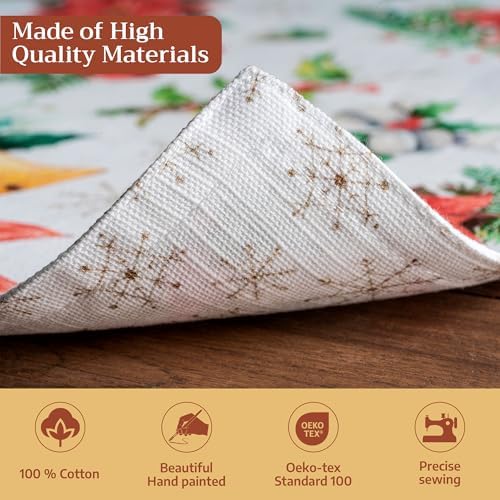 Maison d' Hermine Placemats Set of 4 Reusable 100% Cotton (13"x19")