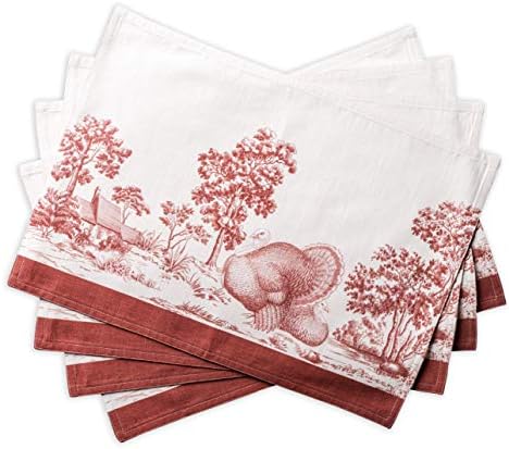 Maison d' Hermine Placemats Set of 4 Reusable 100% Cotton (13"x19")