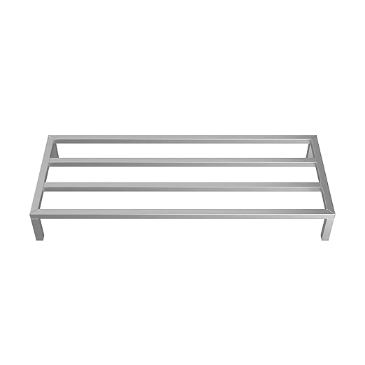 60'' x 24'' x 8'' Aluminum Dunnage Rack - 1850 lb. Capacity