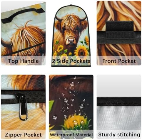 Highland Cow Kitchen Aid Covers Foldable Washable Stand Mixer Dust Cover