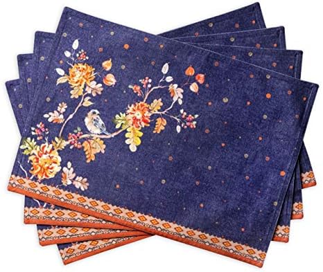 Maison d' Hermine Placemats Set of 4 Reusable 100% Cotton (13"x19")