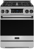 Gordon Ramsay by THOR Kitchen 30 Inch Professional Liquid Propane Range with Tilt Panel Touch Control in Stainless Steel/Black