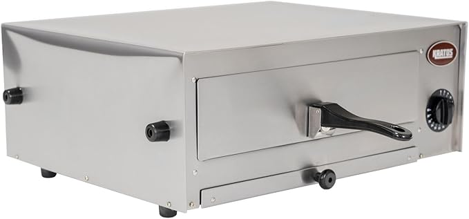 Kratos Commercial Countertop Pizza Oven | Stainless Steel Electric Pizza/Snack Oven with Timer | Fits 12" Pizzas, 120V, 1450 Watts | For Commercial and Home Use (29M-004)