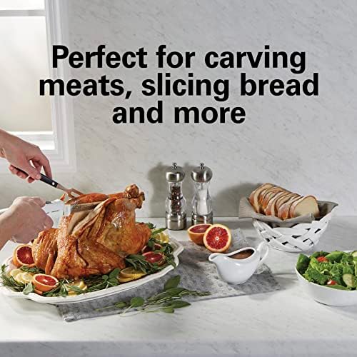 Hamilton Beach Electric Knife, White & 6-Speed Electric Hand Mixer with Whisk, Traditional Beaters, Snap-On Storage Case, White