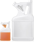 1 Pcs 128oz Measure Container and Pour Measuring Containers HDPE Plastic Measuring Bottle, 8oz Measure Capacity