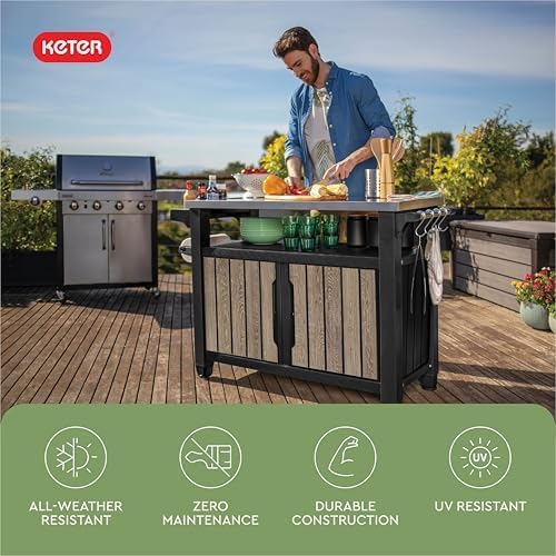 Keter Unity XL Outdoor Entertainment Cart