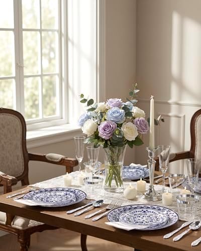Hioasis 175 Pcs Blue Plates for Party