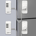 Child Proof Your Fridge & Freezer, AOSITE 2-Pack Adhesive Digital Locks, Keyless Entry with Combination Code for Kids Safety, No Keys, No Drilling (White Adults Fridge Children Lock)