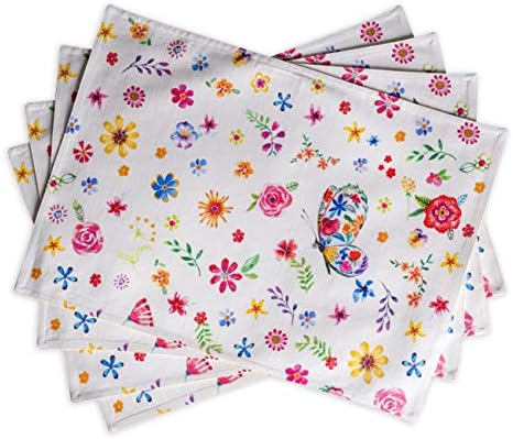 Maison d' Hermine Placemats Set of 4 Reusable 100% Cotton (13"x19")