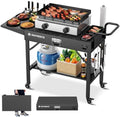 Raynesys 440lbs Outdoor Folding Grill Cart, Blackstone Griddle Stand