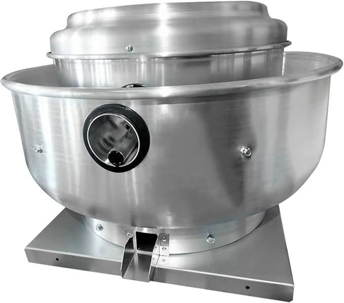 Restaurant Hood Grease Rated Exhaust Fan- Food Truck High Speed Direct Drive Centrifugal Upblast Exhaust Fan 0.5HP 110 Volt Single Phase Motor 1900-2600 CFM