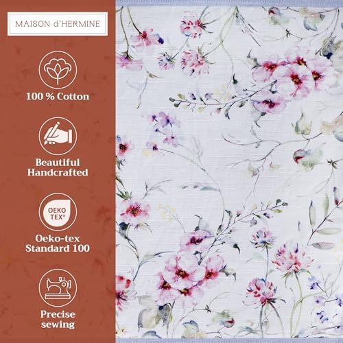 Maison d' Hermine Placemats Set of 4 Reusable 100% Cotton (13"x19")