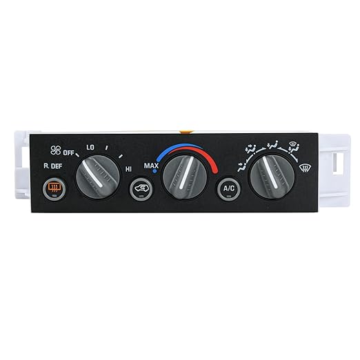 599-006 Heater Climate Control Panel Module A/C Climate Control Module with Rear Window Defogger Switch Compatible with Chevy Suburban Tahoe GMC Yukon 1996-2000 9378805 15-72547