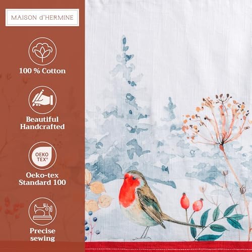Maison d' Hermine Placemats Set of 4 Reusable 100% Cotton (13"x19")