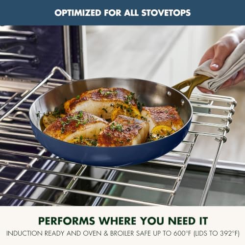 GreenPan Stainless Steel Tri-Ply Reserve 12 Piece Cookware Pots & Pans Set