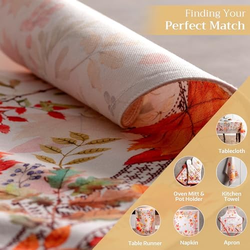 Maison d' Hermine Placemats Set of 4 Reusable 100% Cotton (13"x19")