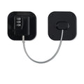 A Pack Refrigerator Lock Combination Coded Fridge Lock Freezer Child Safety Lock Door Lock with Strong Adhesive No Keys Needed Black