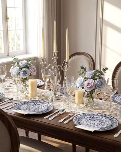 Hioasis 175 Pcs Blue Plates for Party