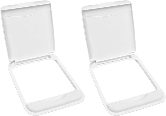 Rev-A-Shelf 50 Qt Under Sink Garbage Can Lid, Kitchen and Bathroom Cabinet, Replacement Plastic Trash Bin Lid Only, White, RV-50-LID-1-1-40, 2 Pack