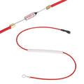 MECCANIXITY Universal Rice Cooker Temperature Fuse, 165°C 10A 250V Metal Thermal Fuse with Terminal and Ring Terminal Fiberglass Sleeving for Electric Pressure Cooker Repair Part
