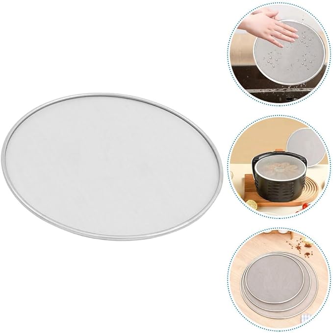 8.27 Inch Air Fryer Splatter Screen Mesh Cover Oilproof Grease Guard Replacement Accessory for Kitchen Cooking Safety