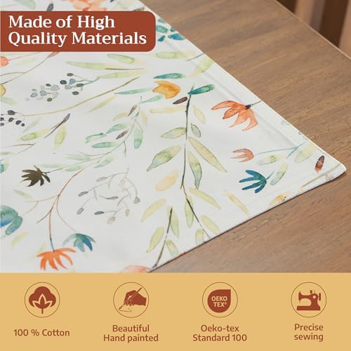Maison d' Hermine Placemats Set of 4 Reusable 100% Cotton (13"x19")