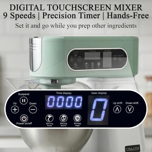 5.3 Qt 9-Speed Tilt-Head Stand Mixer, Multi-Function Electric Mixer