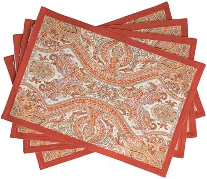 Maison d' Hermine Placemats Set of 4 Reusable 100% Cotton (13"x19")
