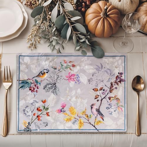 Maison d' Hermine Placemats Set of 4 Reusable 100% Cotton (13"x19")
