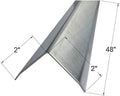 Brushed 304 Stainless Steel Corner Guards, 48" Wall Protectors, 20ga & 16ga, Available in 1/2" to 4", Multi-Pack Options (1, 2, 5, or 10) (1, 2 x 2, 16ga, with Hug Edges)