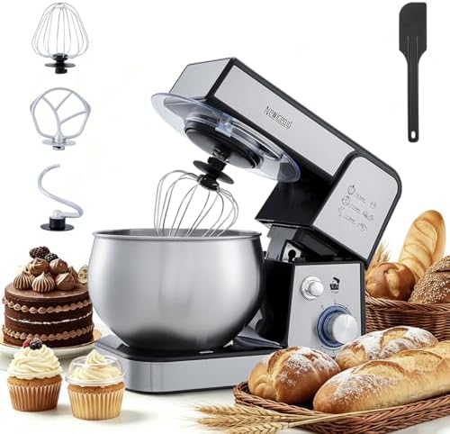 Stainless Steel 6-Speed 5.3QT Stand Mixer